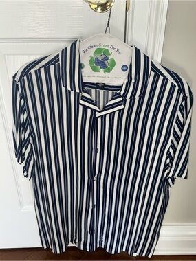 H&M size L striped button down- accepting all offers